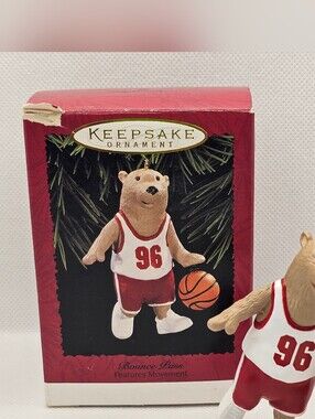 Hallmark Bounce Pass basketball Christmas Ornament bear ball dribble 96 Movement